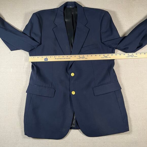 Brooks Brothers "346" Mens Size 43R Wool Blazer Navy Blue - Picture 5 of 12